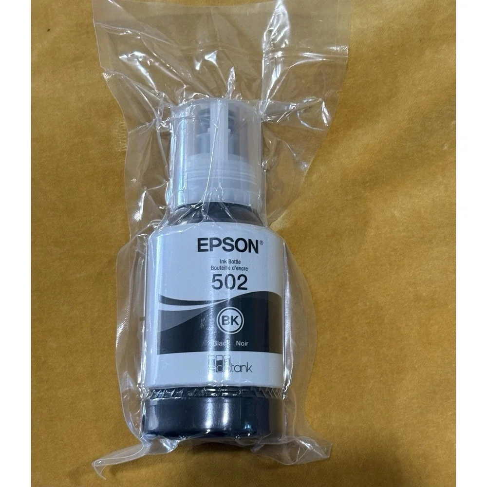 EPSON 502 Ink Bottle Exp 2026 ( 127ml ) Black - Genuine (Sealed)